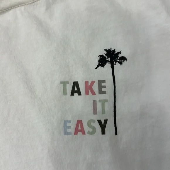 French connection take it easy cropped T-shirt size small - Picture 5 of 7